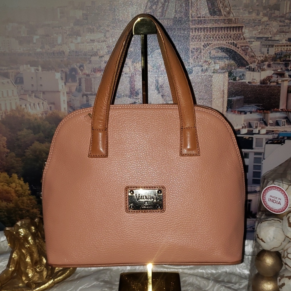 Valentina Lambskin Leather Satchel